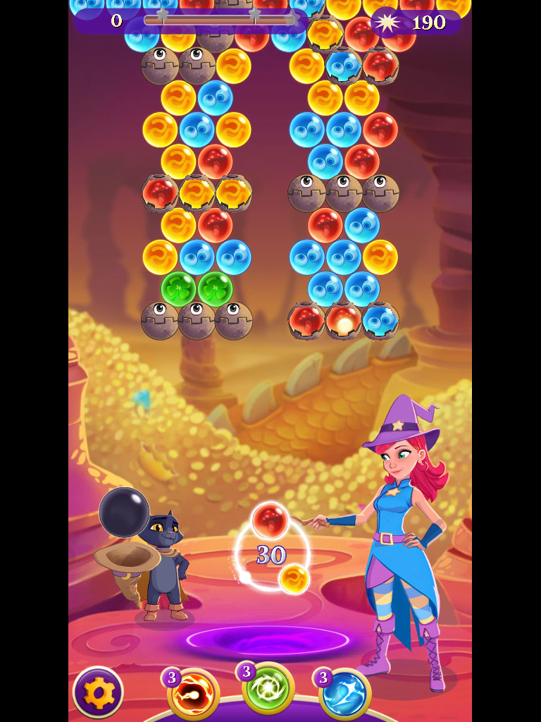 bubble witch saga 3 how to get back to same level after resetting game