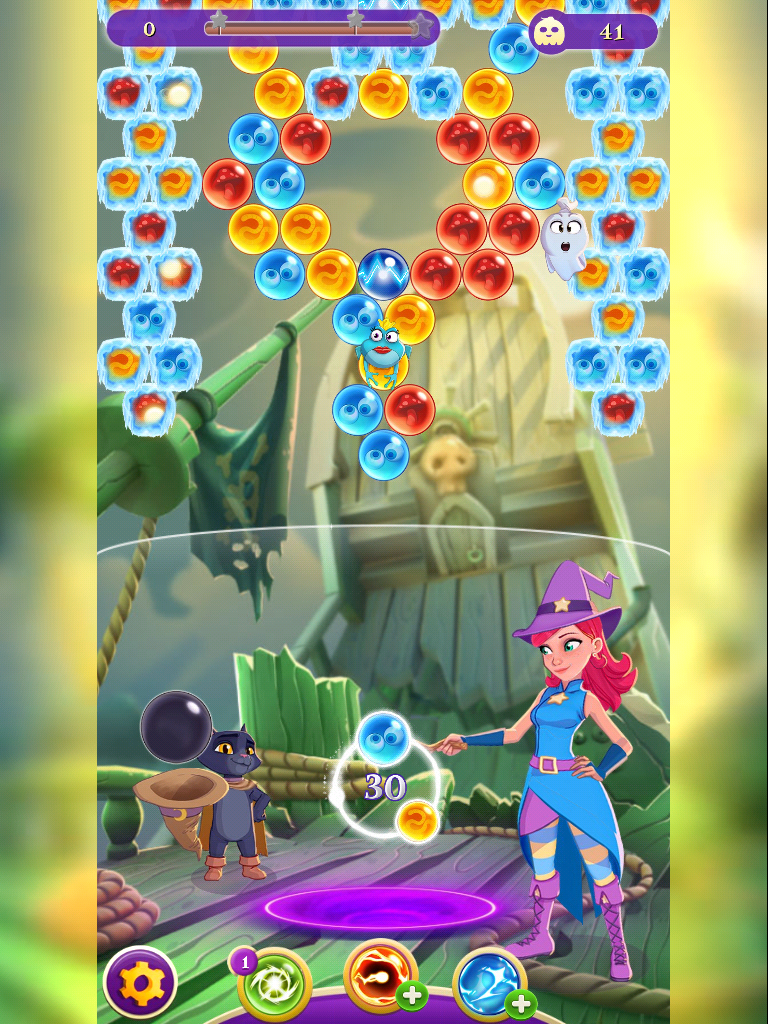 what level in bubble witch saga 3 have arcane bubbles