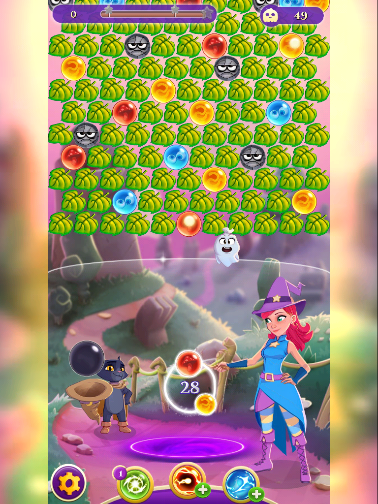 bubble witch saga 3 levels with fire arrows