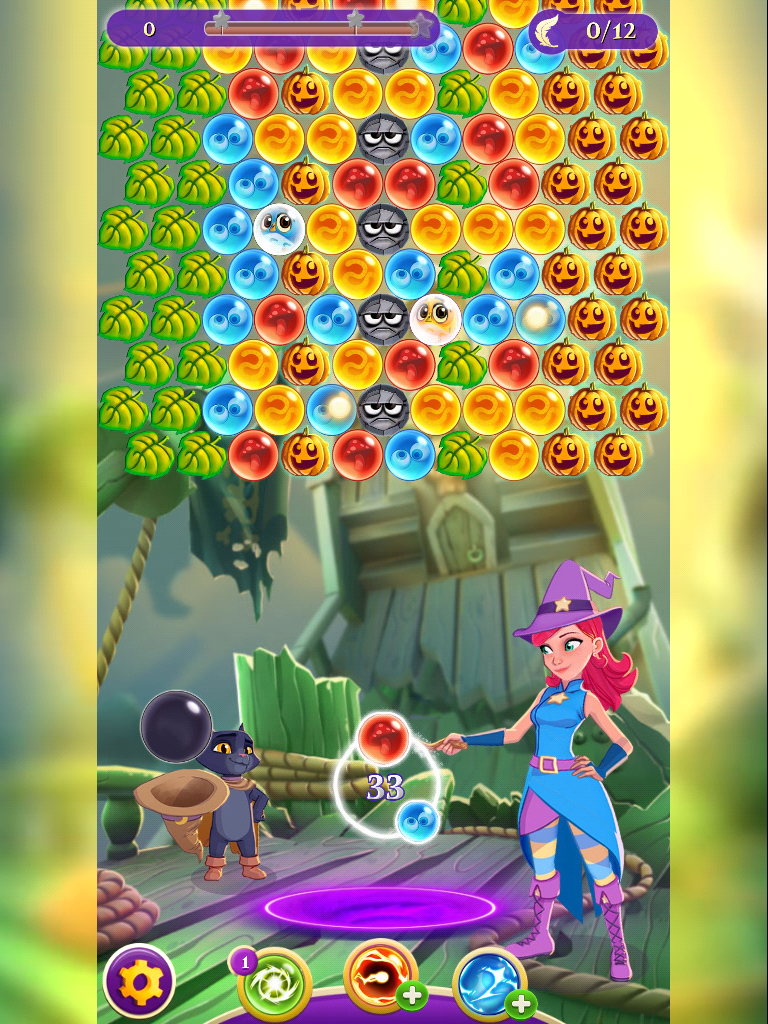 what level has most red bubbles in witch saga 3