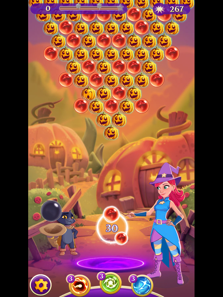 bubble witch saga 3 levels with black bubbles