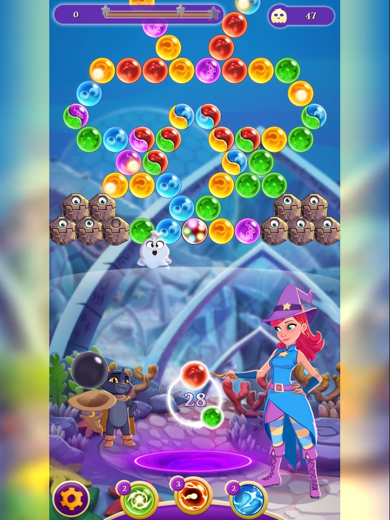 how to beat level 1086 on bubble witch saga 3
