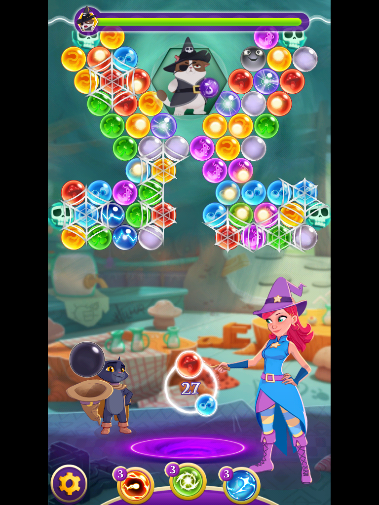 bubble witch saga 3 how to get back to same level after resetting game