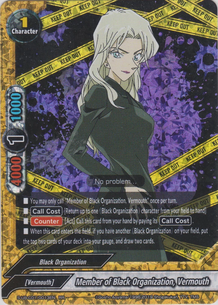 Image result for detective conan black organization buddyfight