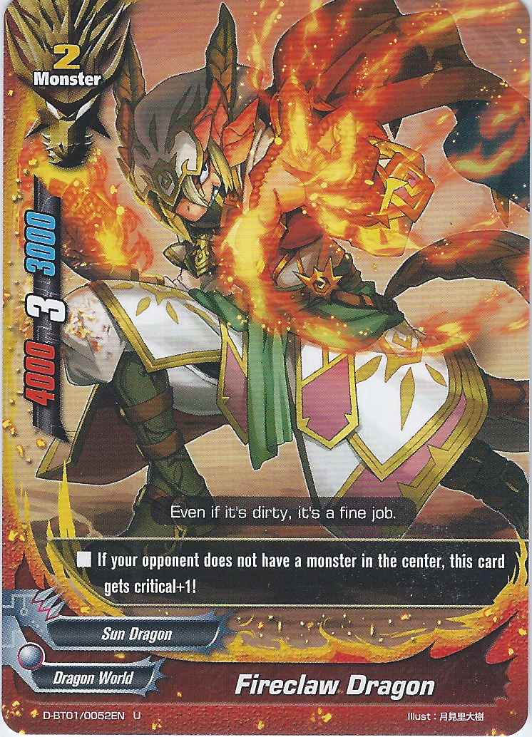 Fireclaw Dragon Future Card Buddyfight Wiki Fand