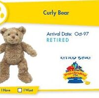 build a bear curly teddy