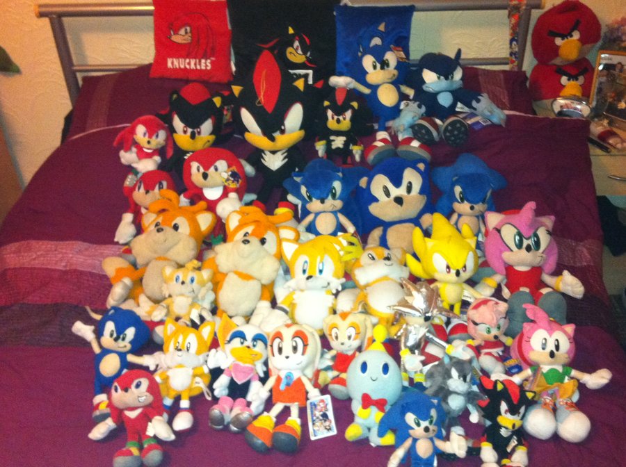 my sonic plush collection