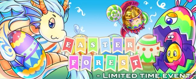 "Easter Forest" event banner