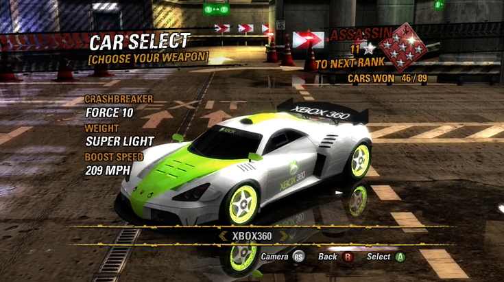 event with oval circuit racer burnout 3