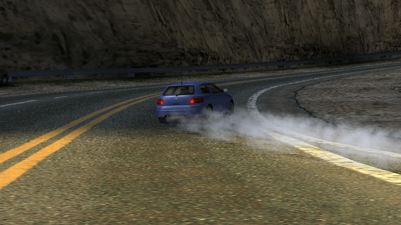 burnout drift car