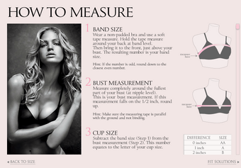 victoria secret cup size