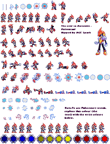File:Pulseman Sprites.gif