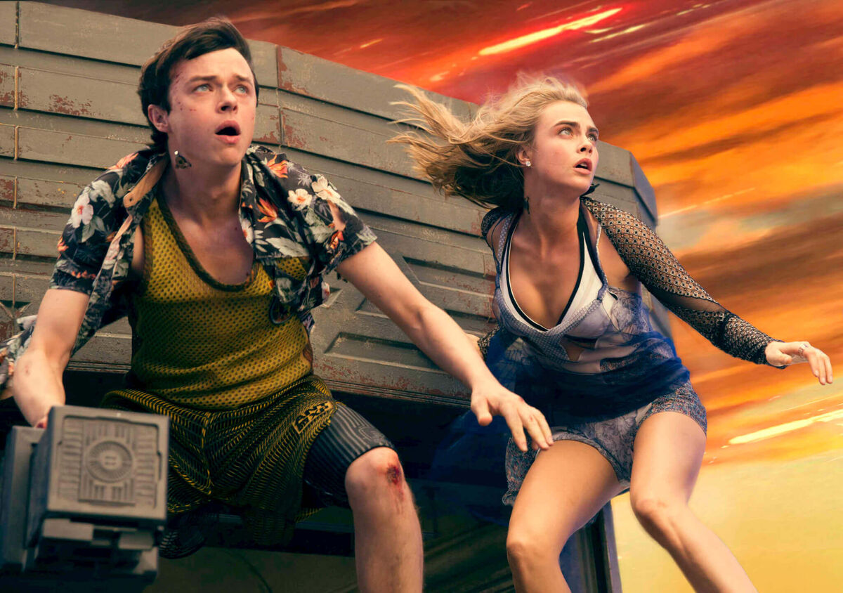 Dane DeHaan and Cara Delevingne in Valerian