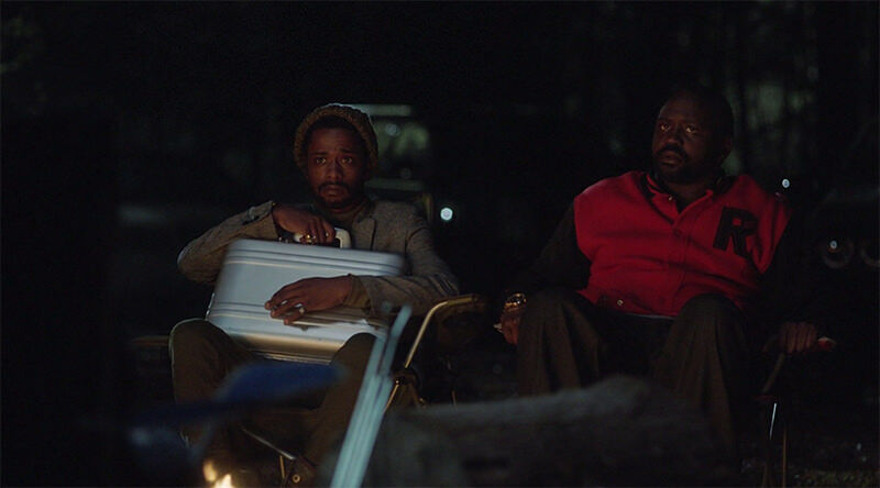 Alfred and Darius from Atlanta clutching suitcase for drug deal