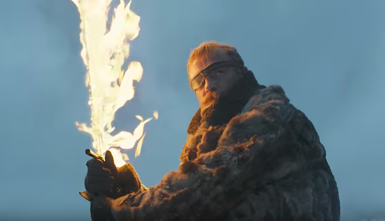 game of thrones season 7 beric dondarrion flaming sword hero