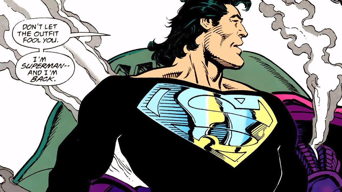 justice league superman black suit comics