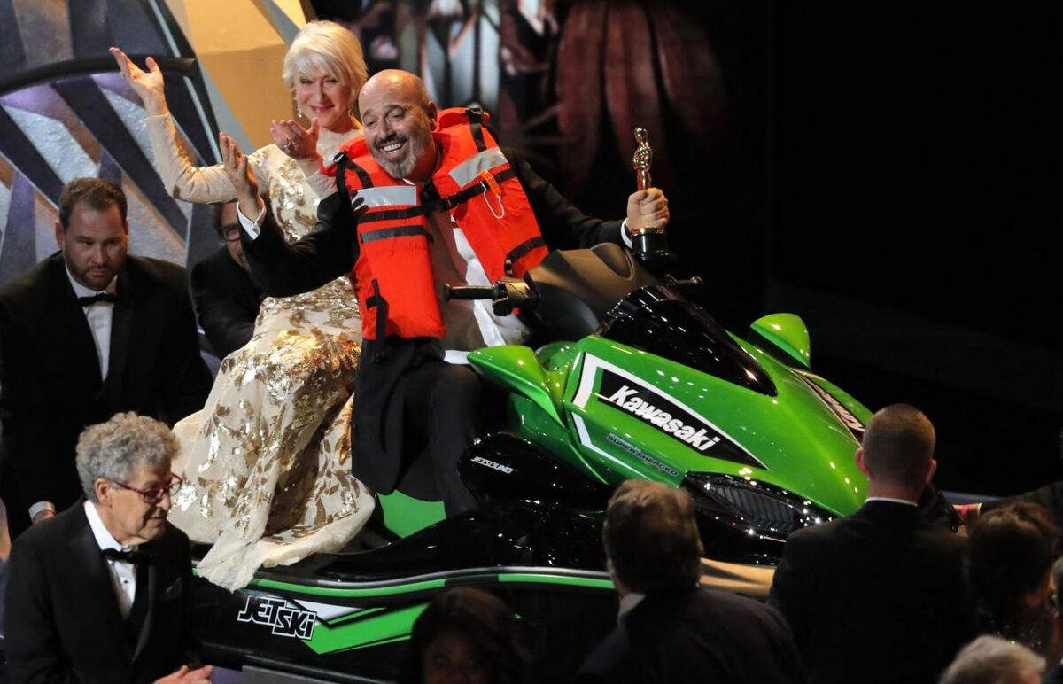 Oscars helen mirren jetski