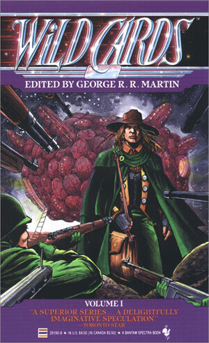 Wild Cards Book 1 cover featuring Dr. Tachyon