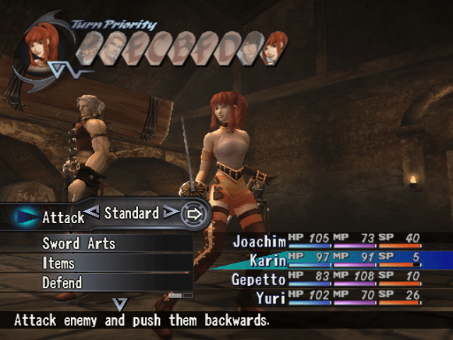 A screenshot of Shadow Hearts: Covenant for PlayStation 2.