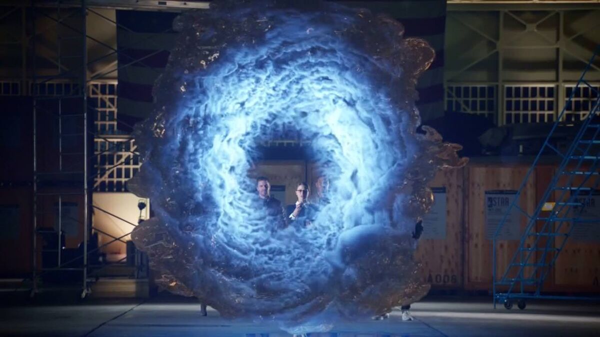  through cloudy blue portal