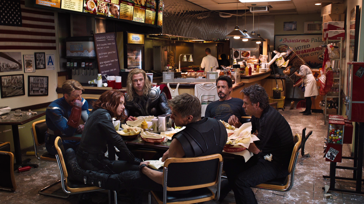 The Avengers post-credits scene.