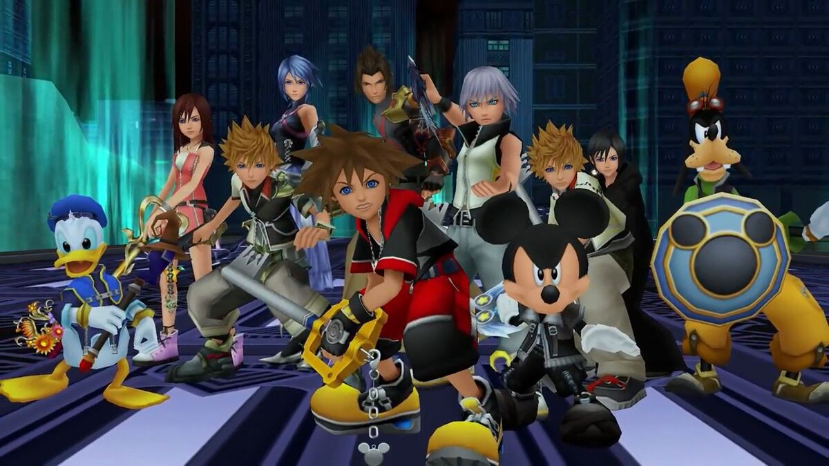 Kingdom Hearts' Sora and friends are battle-ready. 