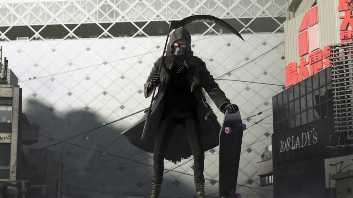 Uncle Death gets ready to grind in Let It Die.