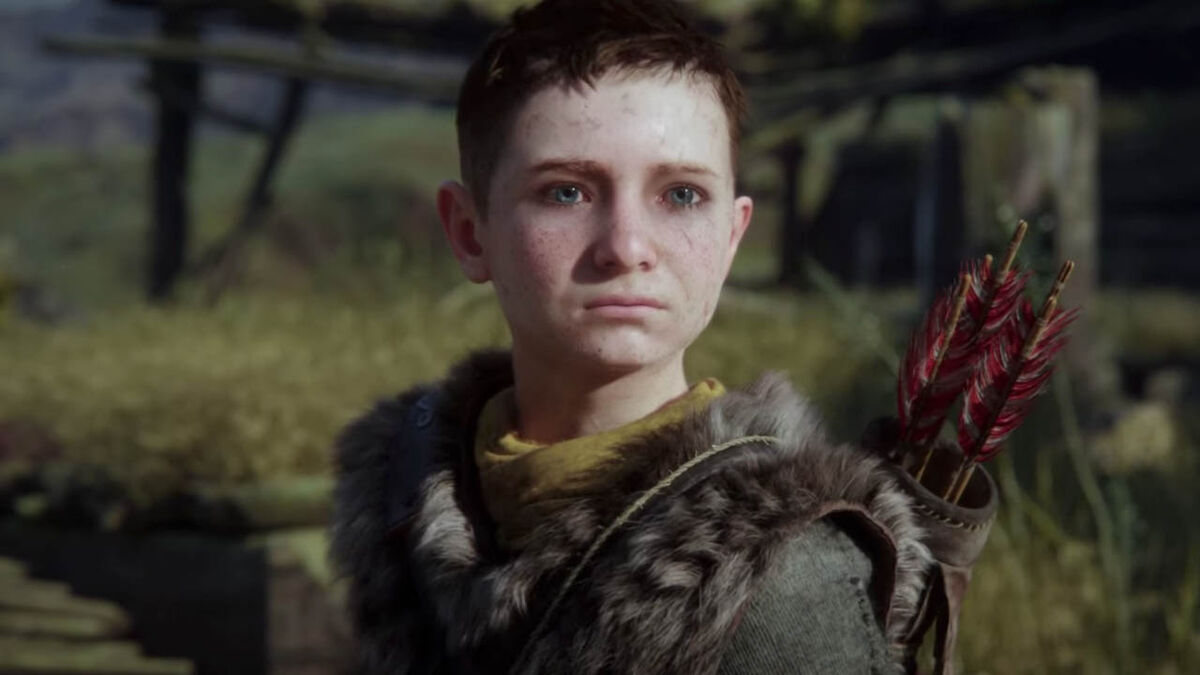 Atreus looks into the distance