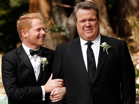 Mitch and Cam at their original wedding venue
