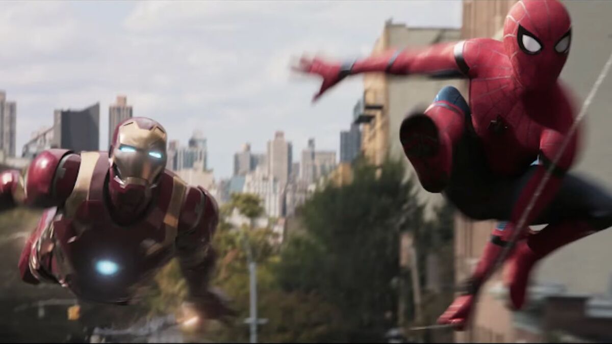 Iron Man Spider-Man homecoming feature hero