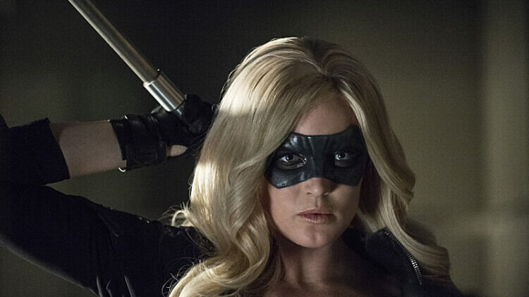 Sara Lance as Black Canary on Arrow. 