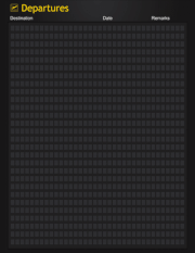 Destinations Board