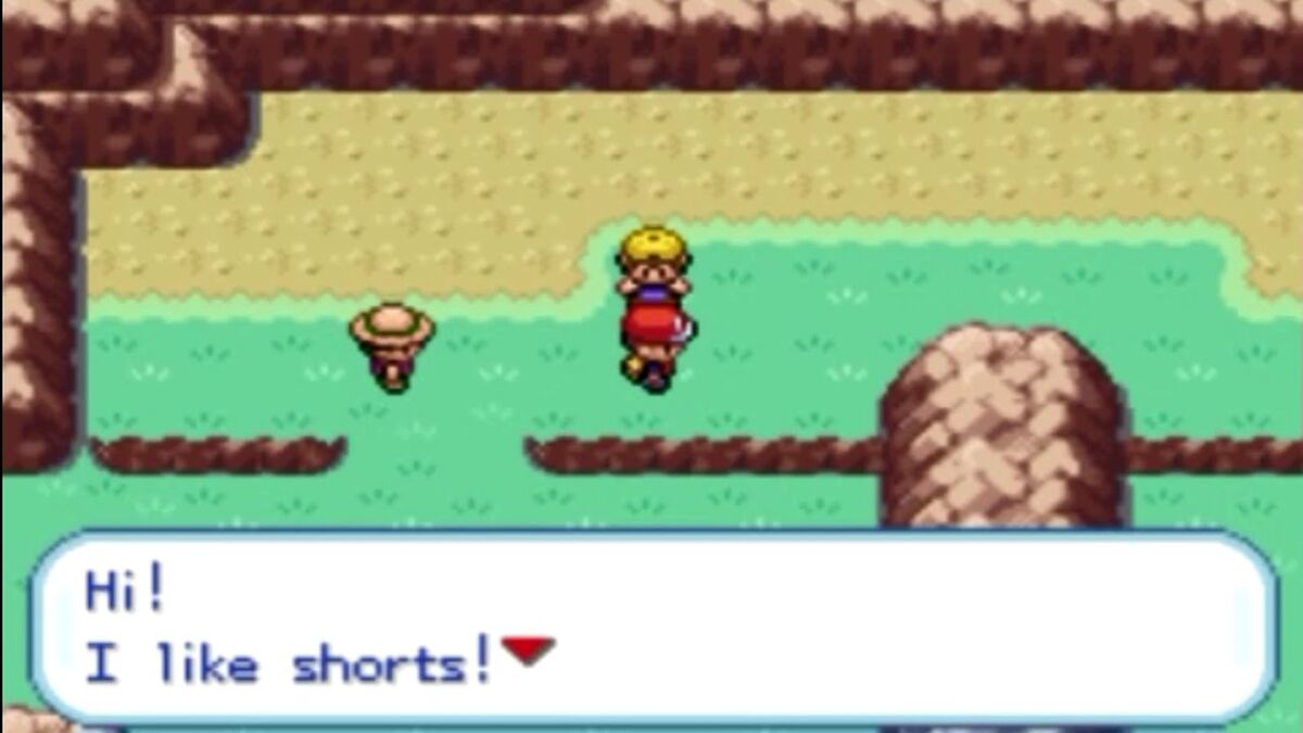 One trainer tells another that he likes shorts.
