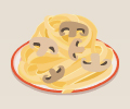Mushroomtagliatelle