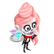 Skull Faced Waitress
