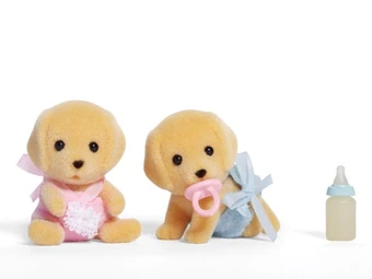 calico critters yellow lab family