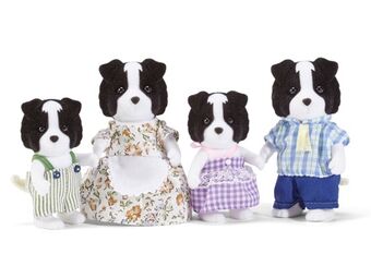 calico critters chocolate lab family