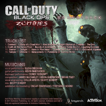 Cod Zombie Songs List