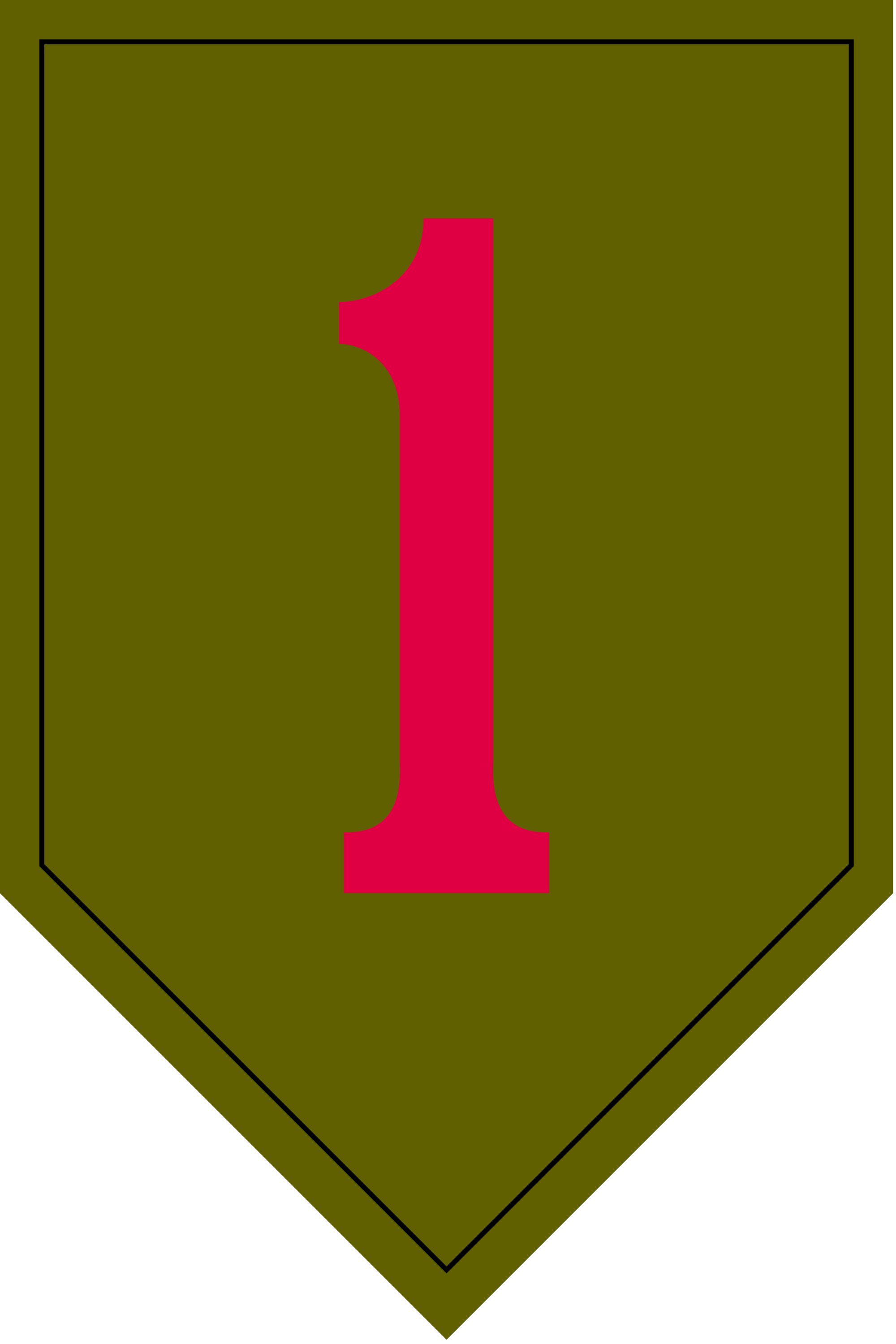 لشکر پیاده نظام یکم (1st Infantry Division) . 