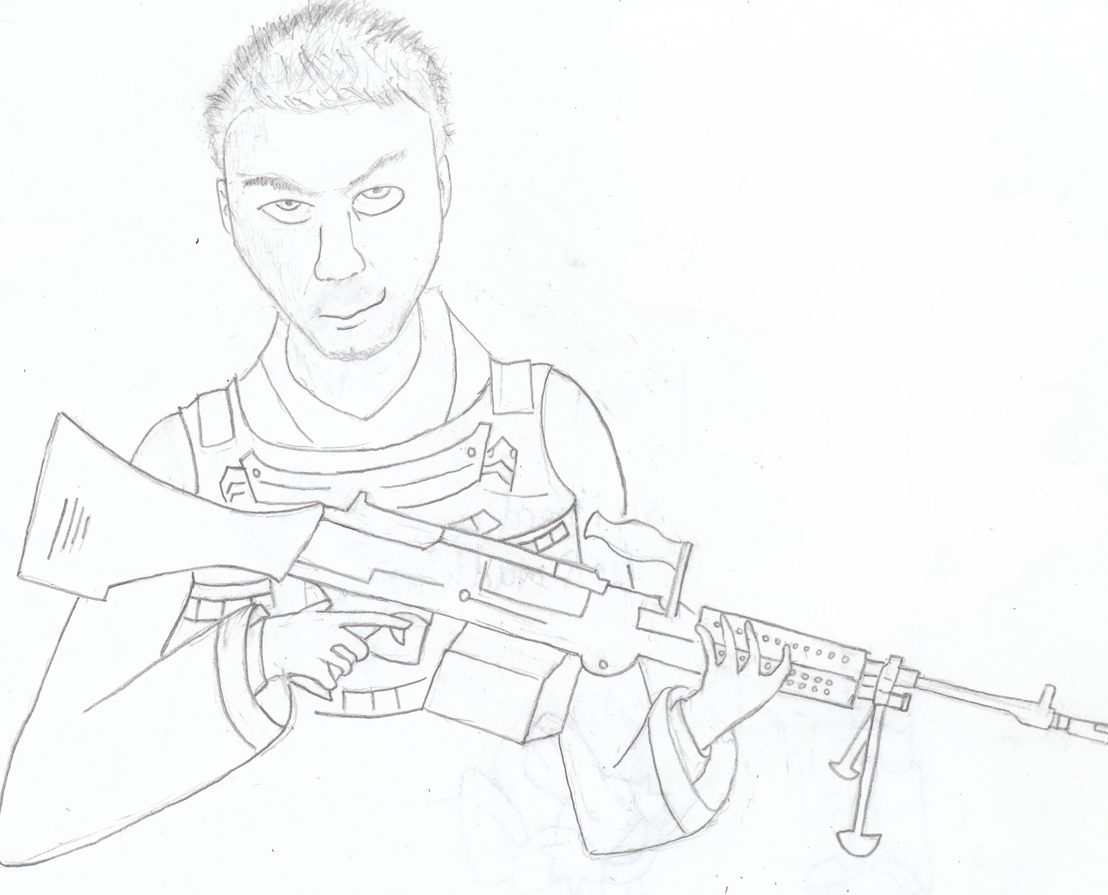 Random Man 0213 Vladimir Makarov Drawing