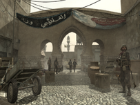 Infinity Ward Arabic Writing on a Banner