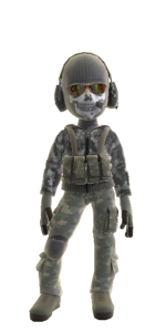 Xbox avatar Ghost outfit MW2