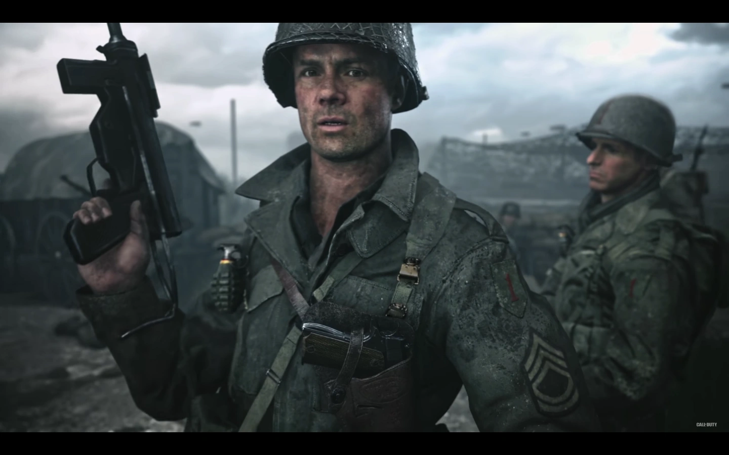 Image M3 Grease Gun WWII Third Person.png Call of Duty Wiki