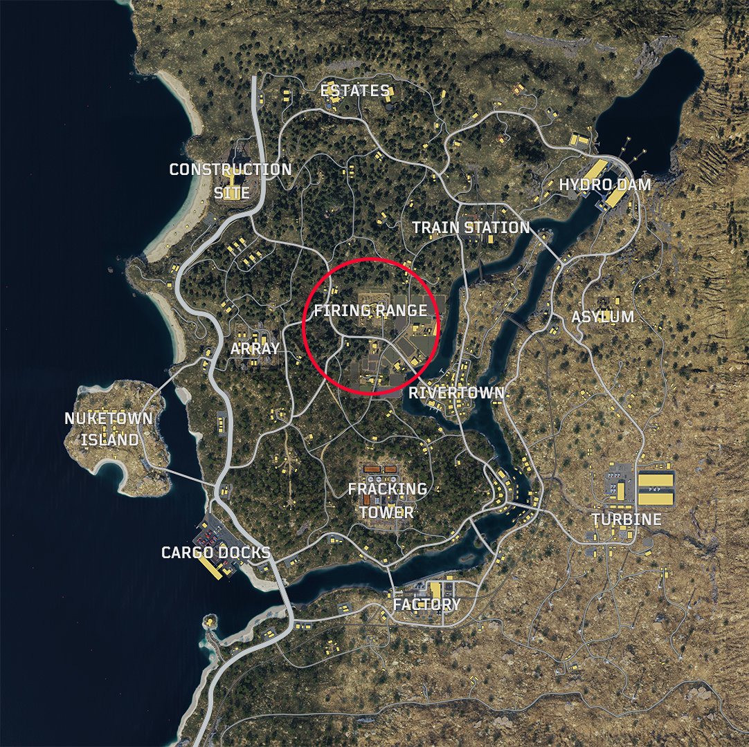 where is the insulator at fire range on call of duty blackout
