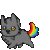 Icon for rainbow wolf tails