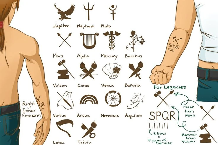 Collana Percy Jackson Con Aquila SPQR, Ciondolo Argento Antico E Cordino Nero, Gioiello Fatto A Mano