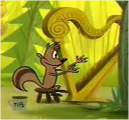 Squirrely harp