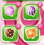 A button of lollipops