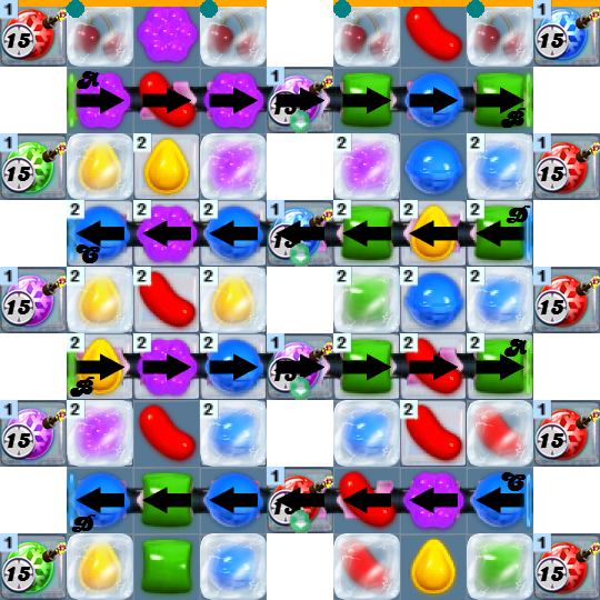 how to beat level 1392 in candy crush soda saga with 20 moves