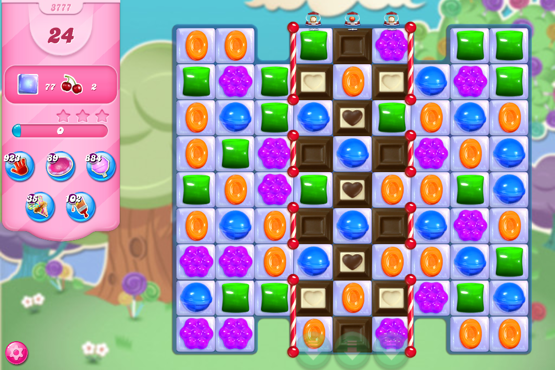 CategoryLevels with threelayered dark chocolate Candy Crush Saga